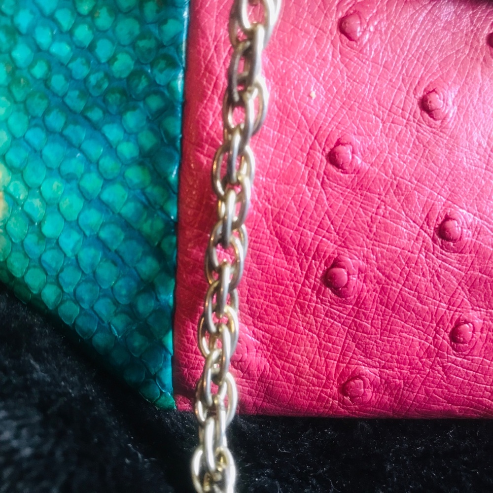 Sexy Vintage Jacomo Exotic-Mix Skin Handbag - Picture 3 of 14